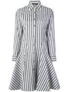 Derek Lam Long Sleeve Button-down Shirt Dress - Blue