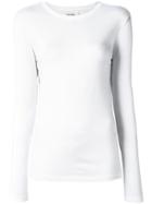 Courrèges Longsleeved T-shirt, Women's, Size: 4, White, Cotton