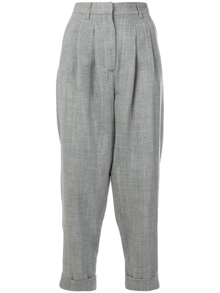 Mm6 Maison Margiela Drop Crotch Tailored Trousers - Grey