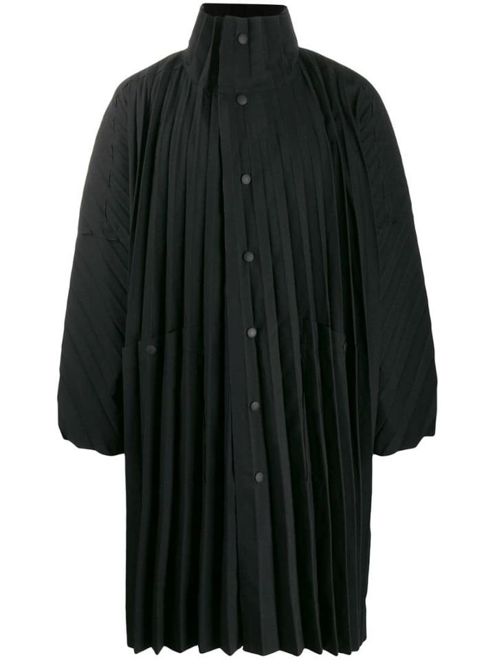 Homme Plissé Issey Miyake Lightweight Coat - Black