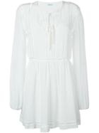 P.a.r.o.s.h. 'selene' Dress, Women's, Size: Medium, White, Silk/polyester