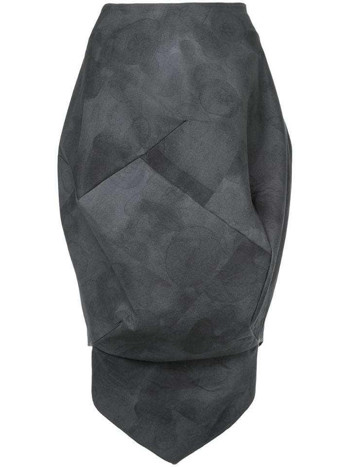 Comme Des Garçons Pre-owned Bleach Balloon Skirt - Grey