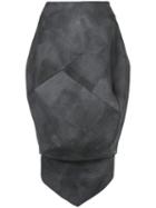 Comme Des Garçons Pre-owned Bleach Balloon Skirt - Grey