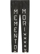 Gucci Super Skinny Pant With Memento Mori - Black