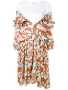 Act N&deg;1 Layered Floral Print Dress - White
