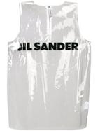 Jil Sander Front Logo Crop Top - Neutrals