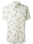 Alexander Mcqueen Skull And Polka Dot Button Down Shirt