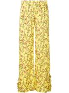 Baum Und Pferdgarten Floral Print Trousers - Yellow