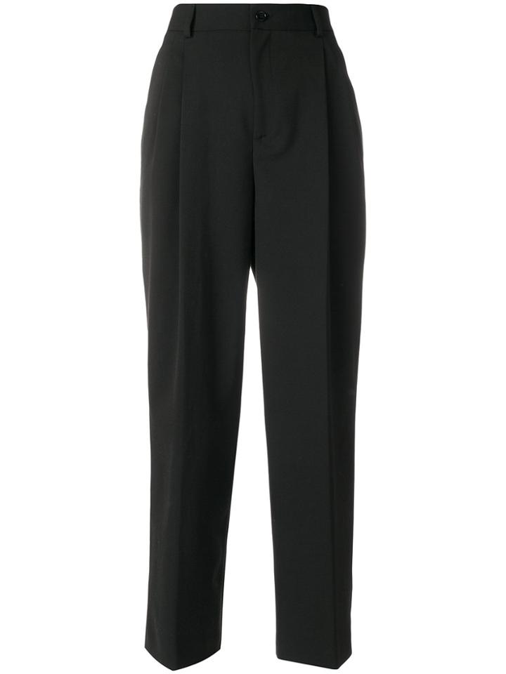 Red Valentino Loose Fit Trousers - Black