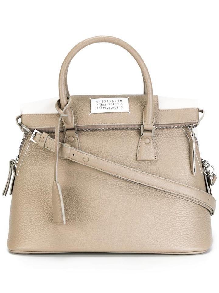 Maison Margiela Small '5ac' Tote, Women's, Nude/neutrals, Leather/cotton