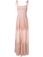 Martha Medeiros Regina Lace Gown - Pink
