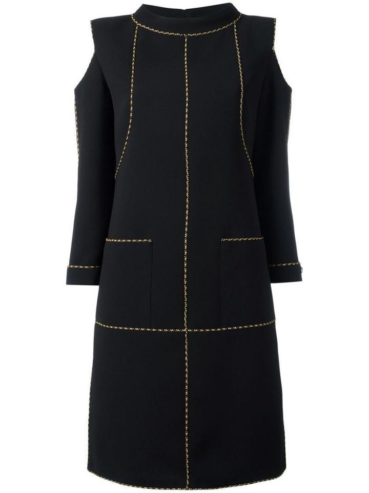 Chanel Pre-owned Cut-out Shift Dress - Black
