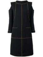 Chanel Pre-owned Cut-out Shift Dress - Black