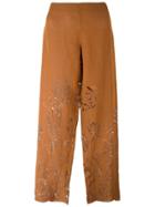 Romeo Gigli Vintage Laser-cut Trousers - Nude & Neutrals