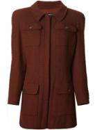 Chanel Vintage Jacket And Skirt Suit - Red