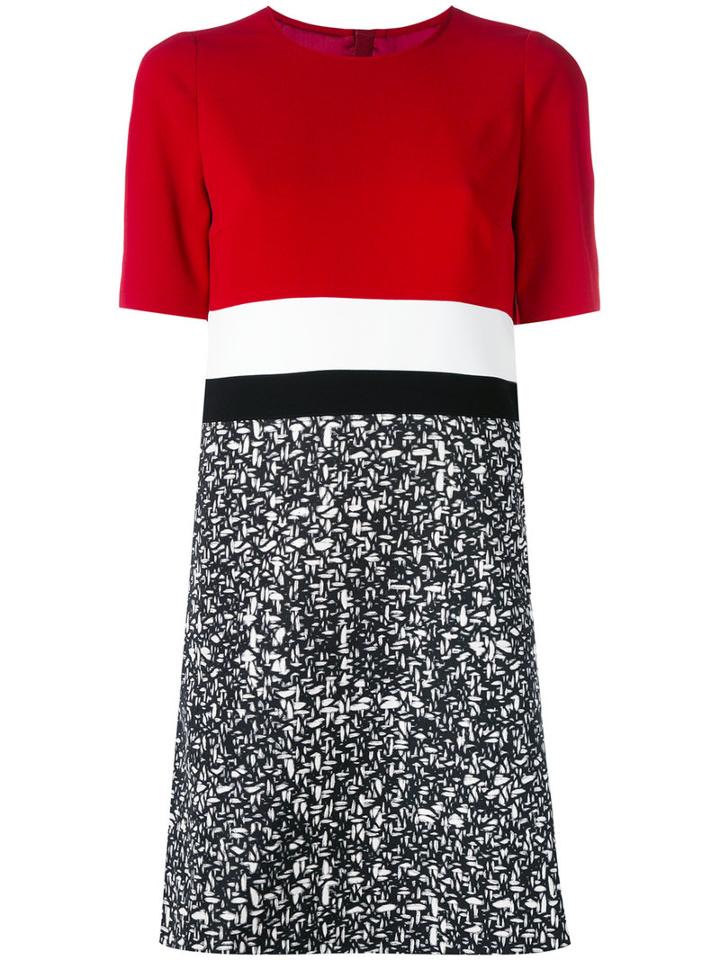 Paule Ka Striped T-shirt Dress, Women's, Size: 40, Red, Polyester