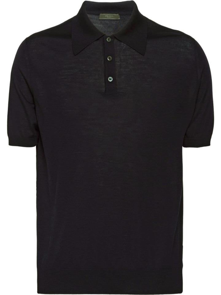 Prada Wool Polo Shirt - Blue