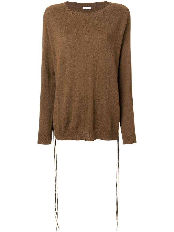 P.a.r.o.s.h. Lace-up Detail Jumper - Brown