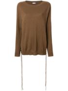 P.a.r.o.s.h. Lace-up Detail Jumper - Brown