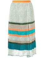 Kolor Pleated Panel Skirt - Multicolour