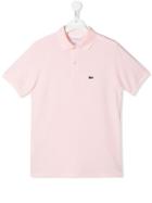 Lacoste Kids Teen Logo Embroidered Polo Shirt - Pink