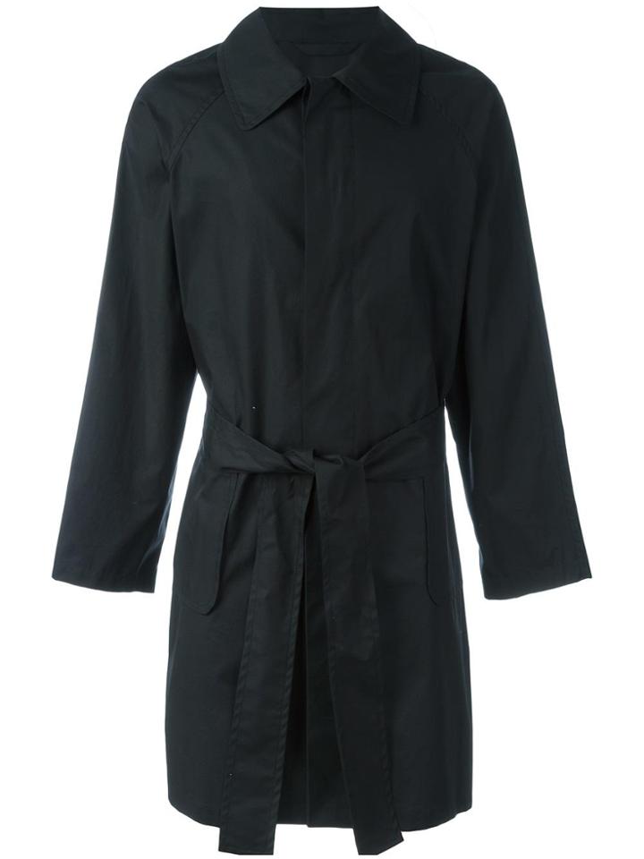 Ann Demeulemeester Grise Belted Raincoat - Black