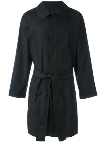 Ann Demeulemeester Grise Belted Raincoat - Black