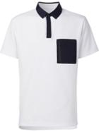 Aztech Mountain 'maroon Creek' Polo Shirt, Men's, Size: Small, White, Cotton/elastodiene/polyester