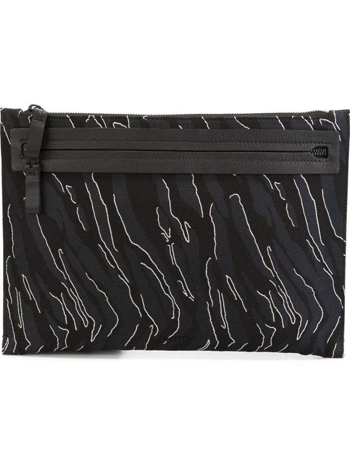 Lanvin Zebra Pattern Clutch