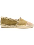 Castañer Toe Cap Frayed Espadrilles - Green