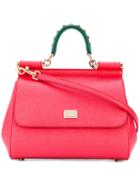Dolce & Gabbana - Small Sicily Shoulder Bag - Women - Leather/metal (other) - One Size, Red, Leather/metal (other)