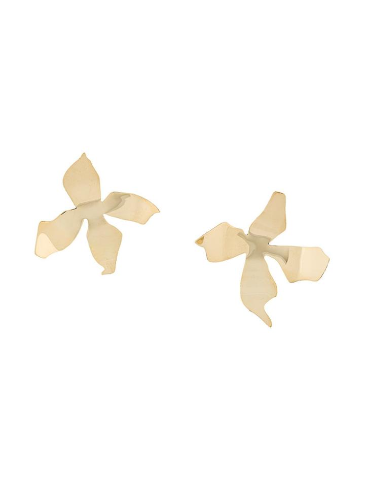 Faris Lady Day Earrings - Metallic