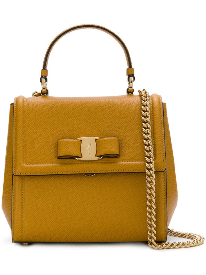 Salvatore Ferragamo Vara Handbag - Yellow & Orange