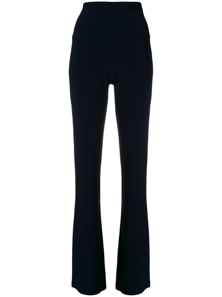 Norma Kamali Bootcut Trousers - Blue