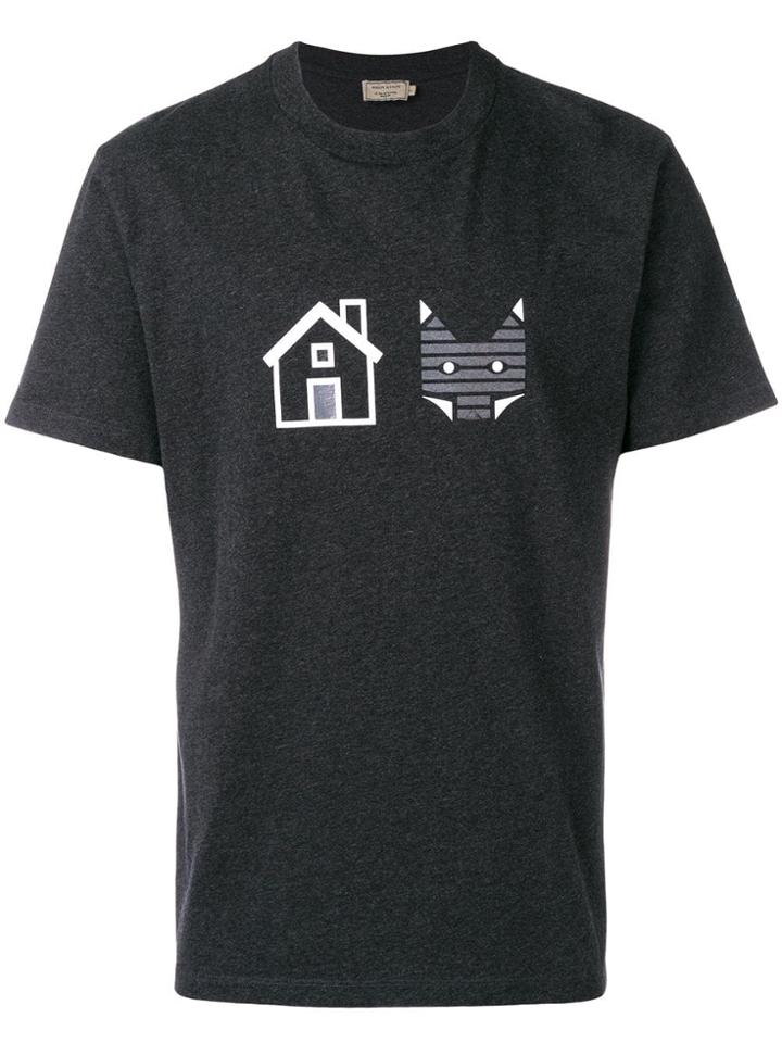Maison Kitsuné Printed T-shirt - Grey