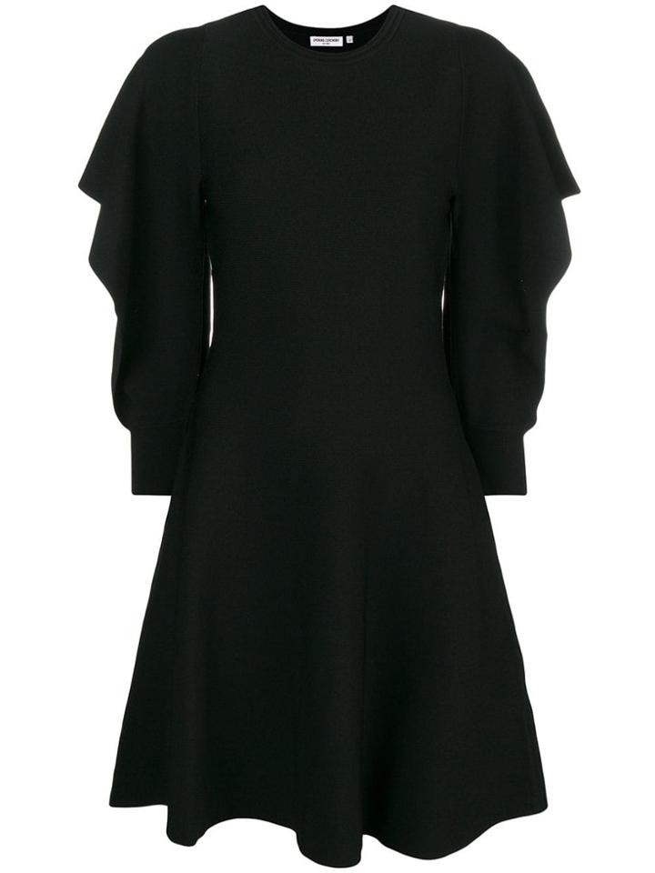 Opening Ceremony Ruffle Sleeve Sweater Dress - Black