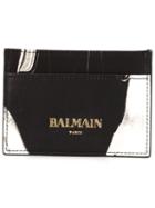 Balmain Marble Print Card Holder
