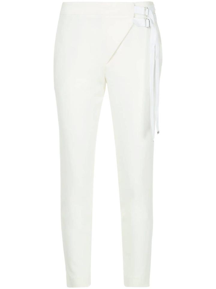 Tibi Side Buckles Trousers - White