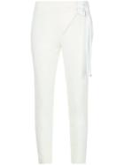Tibi Side Buckles Trousers - White
