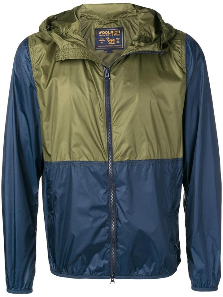 Woolrich Hooded Windbreakers - Blue