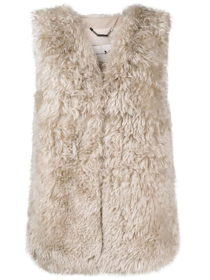 Manzoni 24 Concealed Fastening Gilet - Neutrals