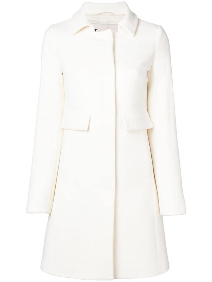 Herno Classic Collar Coat - White