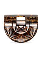Cult Gaia Brown Ark Small Tortoiseshell Tote Bag