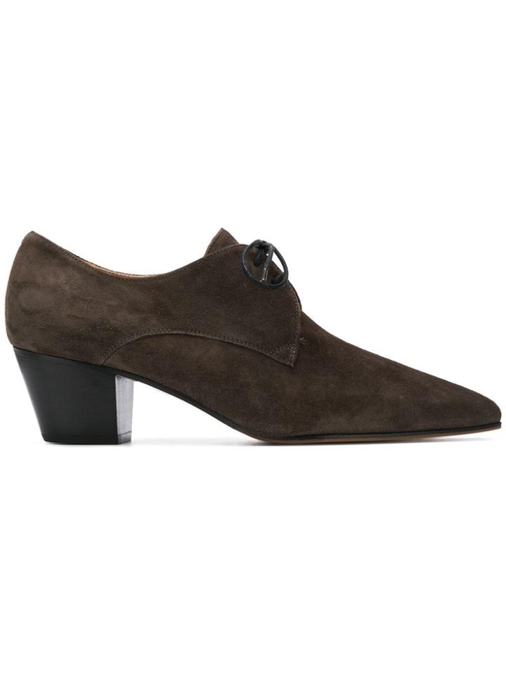 L'autre Chose Laced Ankle Boots - Brown