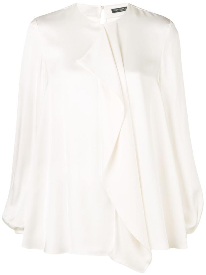 Alexander Mcqueen Loose Ruffled Blouse - White