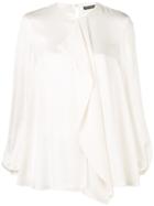 Alexander Mcqueen Loose Ruffled Blouse - White