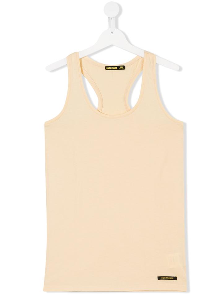 Finger In The Nose Tank Top - Yellow & Orange
