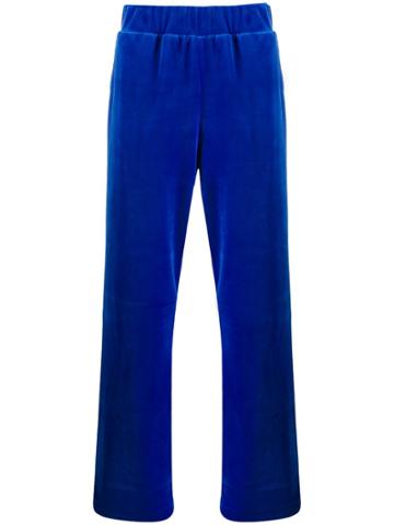 Anton Belinskiy Velvet Loose Fit Trousers - Blue