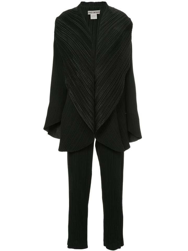 Issey Miyake Vintage Pleated Suit - Black