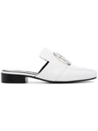 Dorateymur White Petrol Leather Loafers